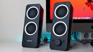 BEST BUDGET SPEAKERS Logitech Z200 Review and Tests [upl. by Herculie67]