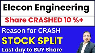 Elecon Engineering Stock Split I Elecon Engineering Share Crash I Elecon Engineering share news [upl. by Yeargain616]