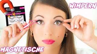 MAGNETISCHE WIMPERN ganz einfach anbringen I Ardell Magnetic Lashes anbringen [upl. by Eanehs]