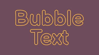 Bubble text  Effects  HTMl amp CSS [upl. by Ezaria]