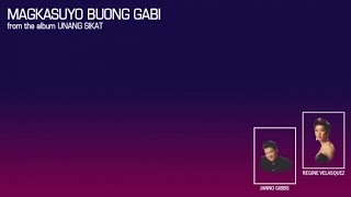 Janno Gibbs and Regine Velasquez  Magkasuyo Buong Gabi Lyric Video [upl. by Hewart]