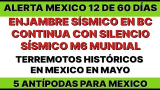 🔴CONTINUA ENJAMBRE EN GUERRERO NEGRO BC Y SILENCIO SÍSMICO MUNDIAL EN M6🔴 [upl. by Devaney]