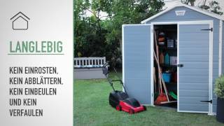 Keter Manor 6x5 Outdoor Garden Storage Shed  DE [upl. by Hennessy642]