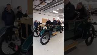 1904 Lanchester 20hp tourer quothotrodquot starting up at the British Motor Museum [upl. by Maressa]