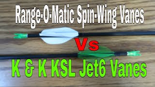 K amp K KSL Jet6 Vanes Vs RangeOMatic SpinWing Vanes [upl. by Tait]