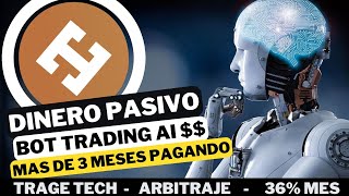 🔴 PRUEBA Arbitraje Criptomonedas  TRAGE TECHNOLOGIES  Gana hasta 36 ROI Mensual Capital Retirable [upl. by Dodwell]