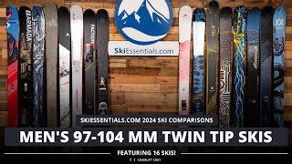 2024 Mens 100 mm Twin Tip Ski Comparison with SkiEssentialscom [upl. by Llegna320]