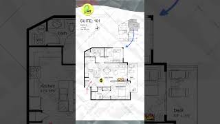 Unit Floor Plan Apartment Design Ideas 2BHK Home 948 SqFt 101 floorplanhouseplanapartment [upl. by Ahsier]