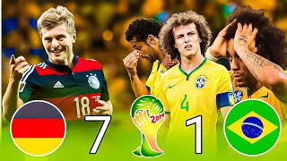 Germany vs Brazil 71 World Cup Semifinal Highlights Match [upl. by Maxima]