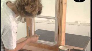 Painting windows  Puttying and painting with linseed oil paint wwwottossonfargcom [upl. by Aruon]