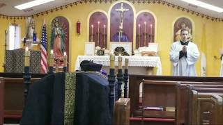 Fr David Hewko Requiem Mass of Fr Daniel Cooper May 1 2018 [upl. by Oregolac]