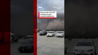 Giant dust storm sweeps across central California DustStorm California BBCNews [upl. by Evol777]