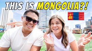 First Impressions of Mongolia  Exploring Ulaanbaatar and Trying Mongolian Food [upl. by Enitselec331]