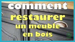 Comment restaurer un meuble en bois [upl. by Teague]