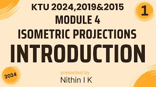 Isometric Projection  Introduction  1  KTU Engineering Graphics [upl. by Anaz]