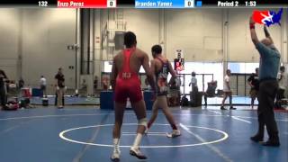 Enzo Perez vs Brandon Yanez at 2013 West Jr Reg  GR High School [upl. by Myrtie]