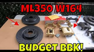 Mercedes ML350 W164 Big Brake Upgrade [upl. by Ciredor657]