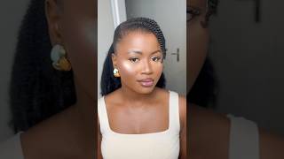 Ponytail tutorial hairstyle 4chair howtostylenaturalhair 4chairstyles naturalhair grwm [upl. by Justina766]