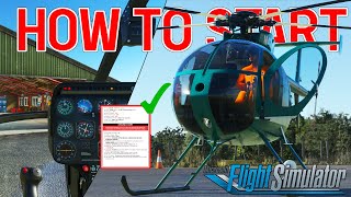 MD 500E  How to Start  InDepth Procedure Tutorial  CowanSim  Microsoft Flight Simulator [upl. by Eberta]