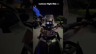 Night ride 🏍️ nightride lucknow lulu lulumall rider bikelover youtubeshorts shortsfeed [upl. by Atiekan146]