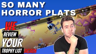 WE Review YOUR Playstation Trophy List Critiquing PSN Trophy Collections 24 [upl. by Aicilaanna940]