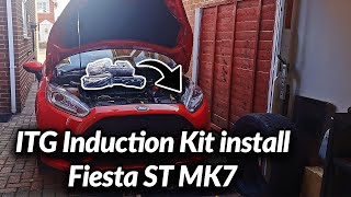 ITG Induction Kit install on the Fiesta ST  Fitting Guide [upl. by Tali]