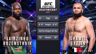 JAIRZINHO ROZENSTRUIK VS SHAMIL GAZIEV FULL FIGHT UFC VEGAS 87 [upl. by Liahus712]