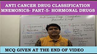 Anti Cancer Drug Classification Mnemonics Hormonal Drugs  GPAT NEET PG Pharmacist CSIR NET [upl. by Kinsler]