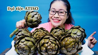 Thích Gì Ăn Đó BÔNG ATISO CHẤM ĐƯỜNG NGON NGẤT NGÂY  Eating Artichoke  MUKBANG  TRÚC ZÚ 338 [upl. by Nnylrac]