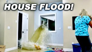 House Flood Caught On Video Heavy Rainstorm FLOODED Our House [upl. by Clyte]