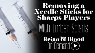 Demonstration of Removing a Needle After a Needle Stick Injury in Needle Play [upl. by Attecnoc]