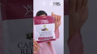 Xbs professional Cabernet Red Wine Facial facialkit wine skincare viralvideo trending facecare [upl. by Lias]