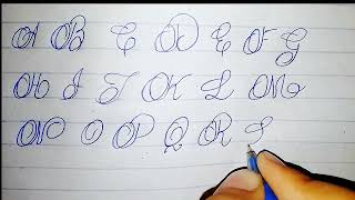 Write English alphabet in best way zfcalligraphy englishhandwritting [upl. by Dnomyaw]