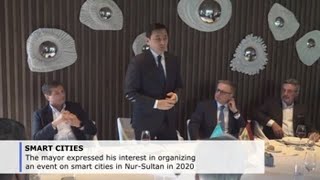 Kazakh capital NurSultan takes part in Smart City Expo World Congress in Barcelona [upl. by Yral]