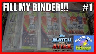 Match Attax 201617  Binder Update 1  FOOTBALL CARDS amp STICKERS FILL MY BINDER [upl. by Atiuqal]