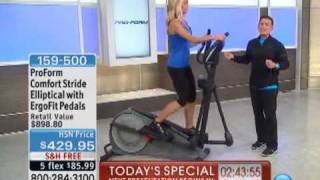 ProForm Comfort Stride Elliptical with ErgoFit Pedals [upl. by Misaq188]