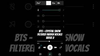 BTS  Crystal Snow Filtered Hidden Vocals Part 4 bts fyp viral kpop hiddenvocals [upl. by Eugenides]