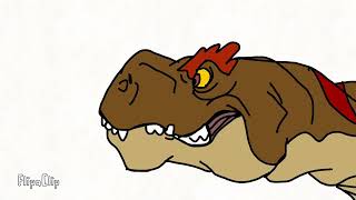 ALLOSAURUS PART 2 TRAILER FLIPACLIP ANIMATION [upl. by Asiat]