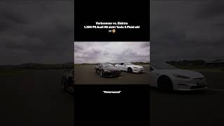 Verbrenner vs Elektro 1200 PS Audi R8 zieht Tesla S Plaid ab 😱💪  GRIP shorts throwback 628 [upl. by Oah719]