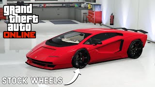 How To Change Stock Wheel Color  GTA 5 Online 2024 [upl. by Yereffej864]