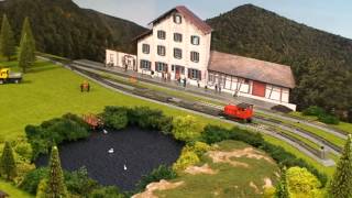 Zillertalbahn Narrow Gauge  H0e Model Railway Layout [upl. by Ysteb]