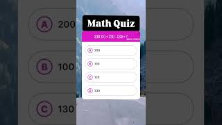 Math Test Write your Answer shortspuzzlemathsbiral [upl. by Ulah471]