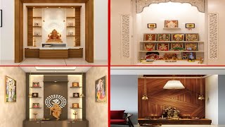 POOJA MANDIR DESIGN IN LIVING ROOM  2025 BEST MANDIR LIVING ROOM DESIGN [upl. by Filemon6]