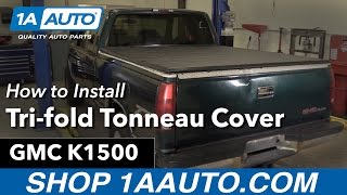 How to Install Trifold Tonneau Cover 8899 GMC K1500 [upl. by Eentruoc]