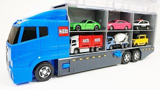 13 Type Tomica Cars ☆ Tomica opening and put in big Okatazuke convoy [upl. by Shig941]