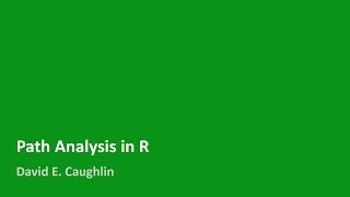 Path Analysis in R [upl. by Larochelle]