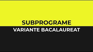 Subprograme variante bacalaureat informatica Limbajul C [upl. by Talanian]