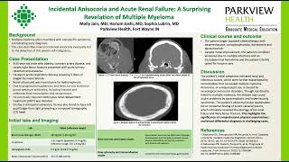 Incidental Anisocoria and Acute Renal Failure ACP Poster Presentation [upl. by Kiele126]