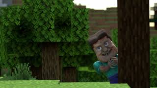 Minecraft Grotesque Steve animation test Beautiful [upl. by Yulma]