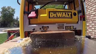 DEWALT DW734 Benchtop Thickness Planer Unboxing and first use planer dewalt [upl. by Gatias]